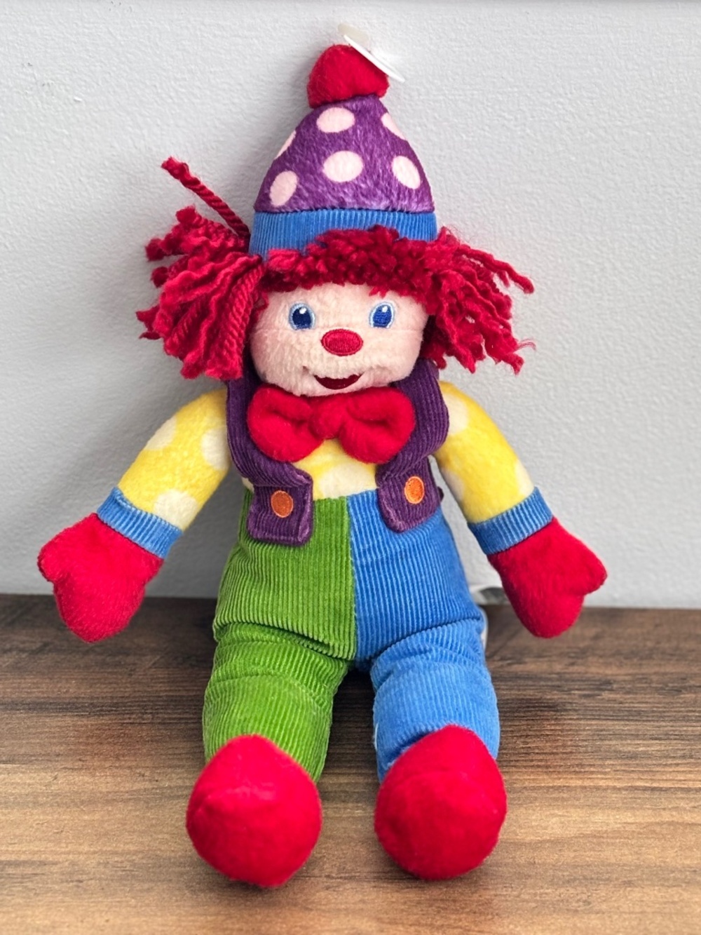 VINTAGE Gymboree Gymbo Clown Plush Doll Stuffed Toy 2004 Laughing SOUND WORKS